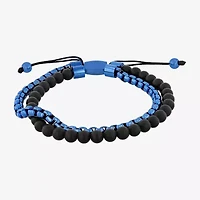 Mens Genuine Stone Beaded Bracelet