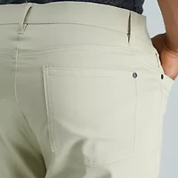 Haggar Iron Free Premium Khaki 5 Pocket Mens Comfort Waistband Straight Fit Flat Front Pant