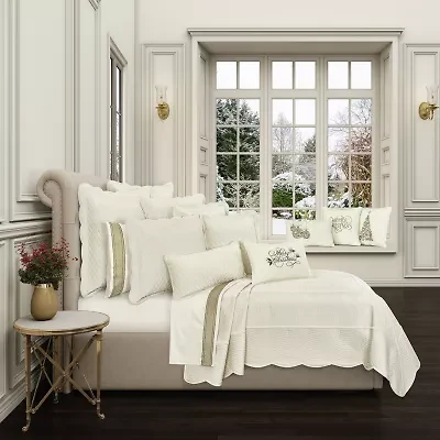Queen Street Monica 3-pc. Embellished Quilt Set