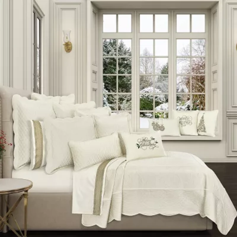 Queen Street Monica 3-pc. Embellished Quilt Set