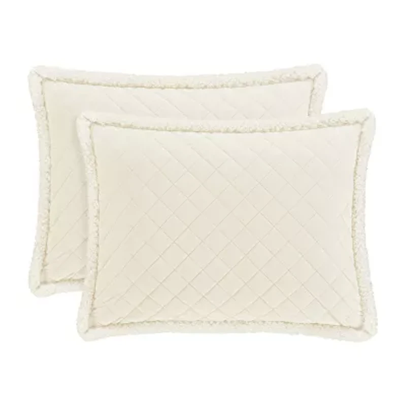 Queen Street Cozy Winter White 3-pc. Quilt Set