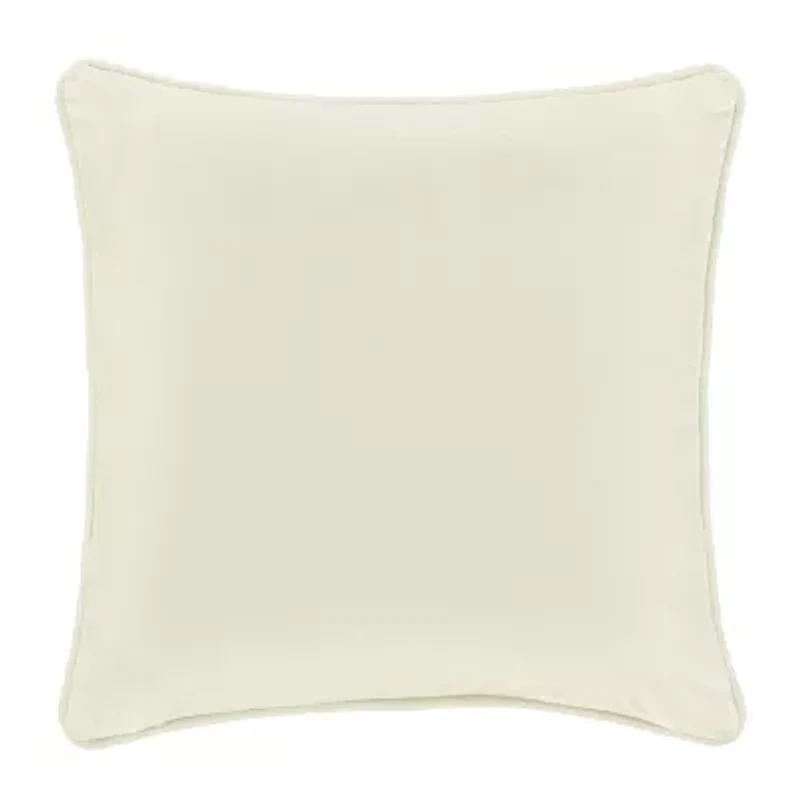 Queen Street Nicolas Winter White Square Throw Pillow