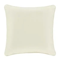 Queen Street Nicolas Winter White Square Throw Pillow