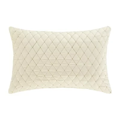 Queen Street Gabriel Winter White Rectangular Throw Pillow