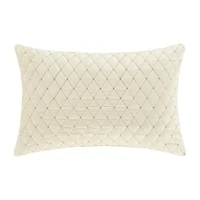 Queen Street Gabriel Winter White Rectangular Throw Pillow