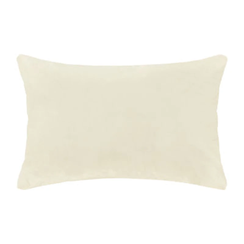 Queen Street Gabriel Winter White Rectangular Throw Pillow