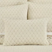 Queen Street Gabriel Winter White Rectangular Throw Pillow