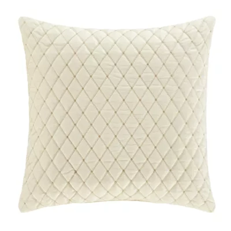 Queen Street Gabriel Winter White Square Throw Pillow
