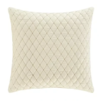 Queen Street Gabriel Winter White Square Throw Pillow
