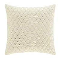 Queen Street Gabriel Winter White Square Throw Pillow