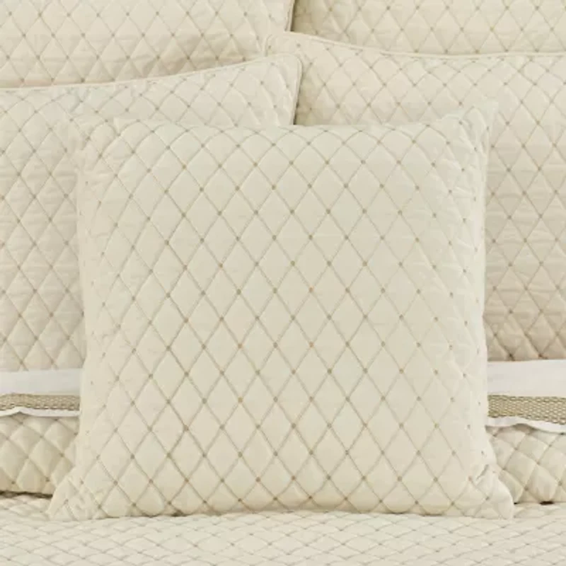 Queen Street Gabriel Winter White Square Throw Pillow