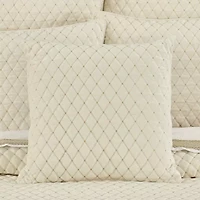 Queen Street Gabriel Winter White Square Throw Pillow