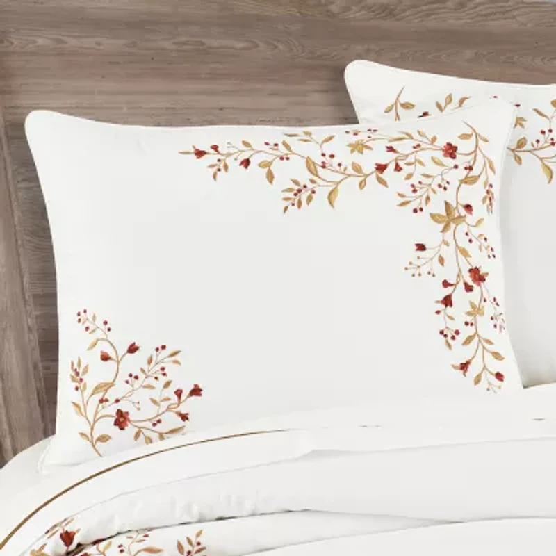 Queen Street Joyeux 3-pc. Embroidered Duvet Cover Set