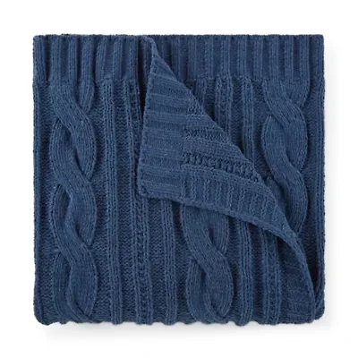 Linden Street Cable Knit Chenille Throw