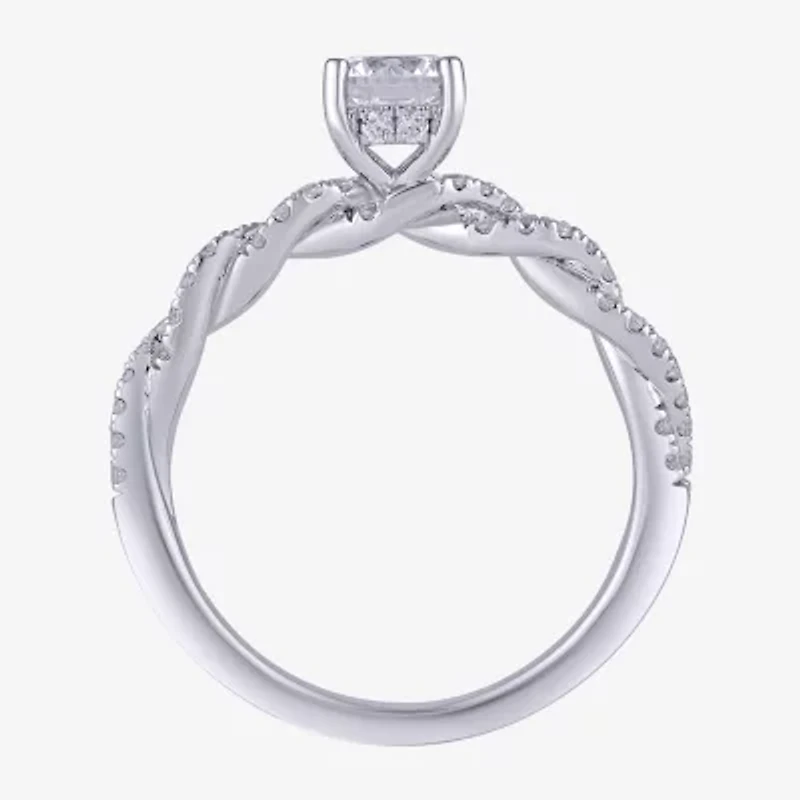 (I / I2) Womens 2 CT. T.W. Lab Grown White Diamond 10K Gold Engagement Ring