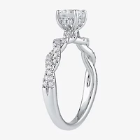(I / I2) Womens 2 CT. T.W. Lab Grown White Diamond 10K Gold Engagement Ring