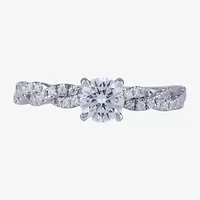 (I / I2) Womens 2 CT. T.W. Lab Grown White Diamond 10K Gold Engagement Ring