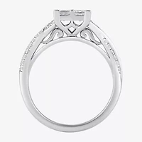 (G / I1) Womens 2 CT. T.W. Lab Grown White Diamond 14K Gold Round Engagement Ring