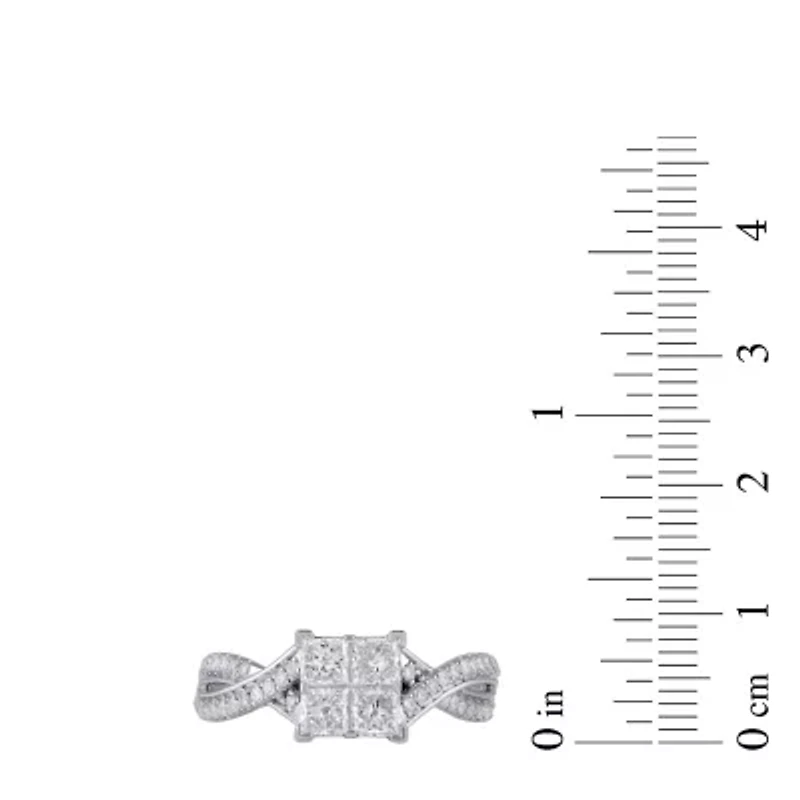 (G / I1) Womens 2 CT. T.W. Lab Grown White Diamond 14K Gold Round Engagement Ring