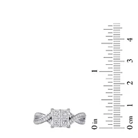 (G / I1) Womens 2 CT. T.W. Lab Grown White Diamond 14K Gold Round Engagement Ring