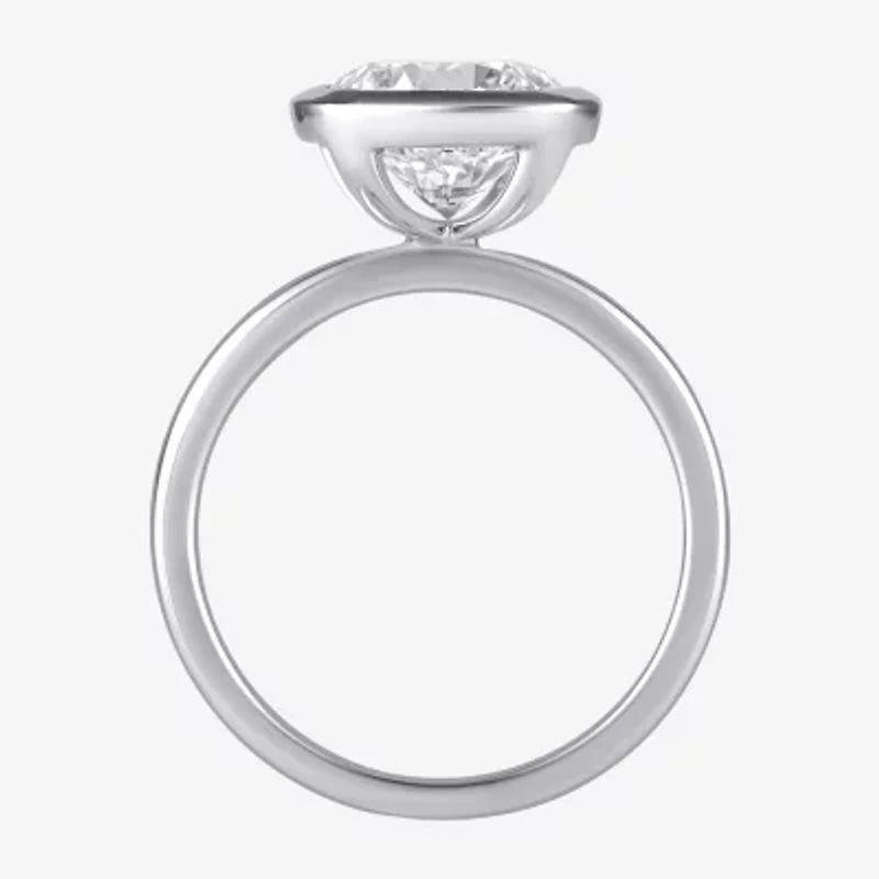 (F / Si1) Womens 3 CT. Lab Grown White Diamond 10K Gold Round Solitaire Engagement Ring