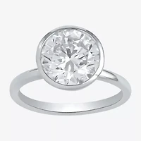 (F / Si1) Womens 3 CT. Lab Grown White Diamond 10K Gold Round Solitaire Engagement Ring