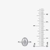 F / Si1) Womens 3 CT. Lab Grown White Diamond 10K Gold Oval Solitaire Engagement Ring