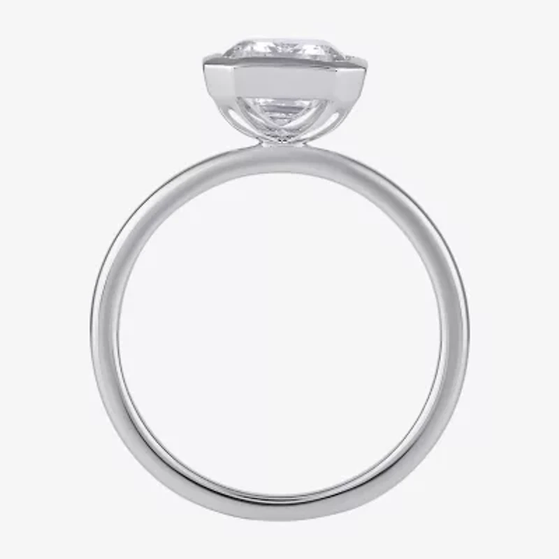 F / Si1) Womens 3 CT. Lab Grown White Diamond 10K Gold Solitaire Engagement Ring