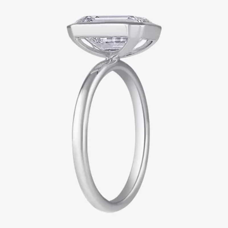 F / Si1) Womens 3 CT. Lab Grown White Diamond 10K Gold Solitaire Engagement Ring