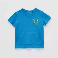 Okie Dokie Baby Boys Crew Neck Short Sleeve Embroidered T-Shirt
