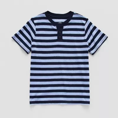 Thereabouts Little & Big Kid Boys Short Sleeve Regular Fit Henley Shirt
