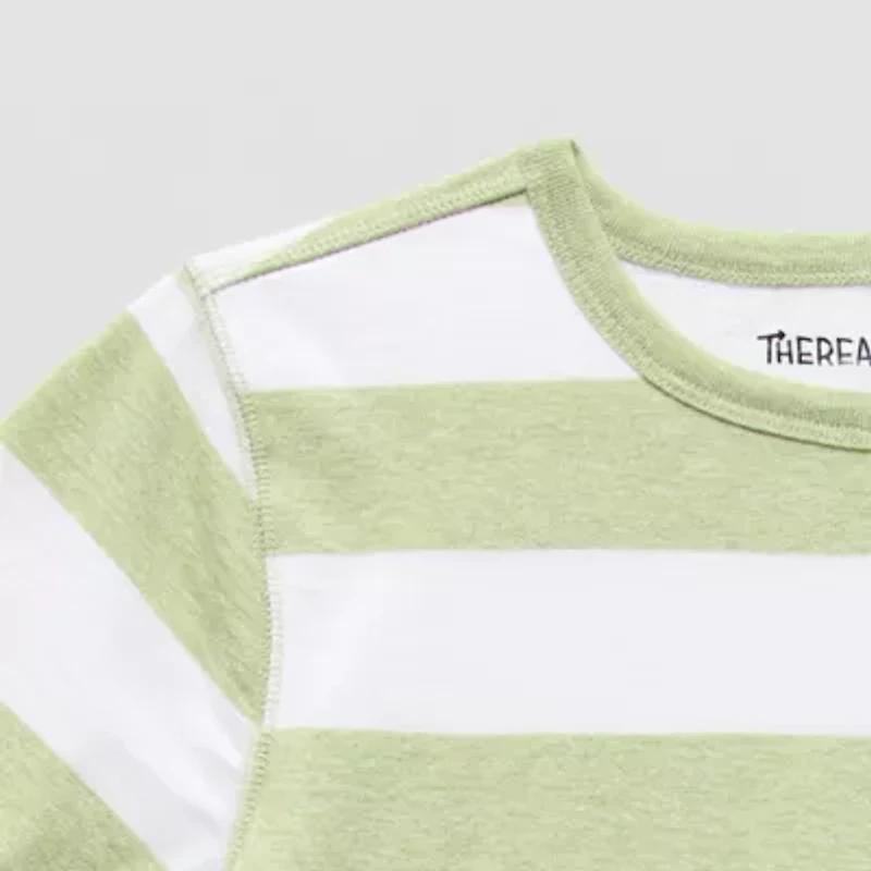 Thereabouts Little & Big Kid Boys Bodysuit Closure Easy-on + Easy-off Adaptive Crew Neck Short Sleeve Bodysuit