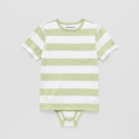 Thereabouts Little & Big Kid Boys Bodysuit Closure Easy-on + Easy-off Adaptive Crew Neck Short Sleeve Bodysuit