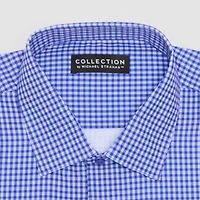 Collection By Michael Strahan Mens Fitted Easy Care Long Sleeve Dress Shirt