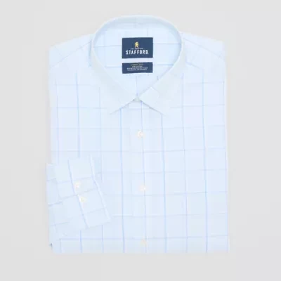 Stafford Smart Tech Mens Slim Fit Long Sleeve Dress Shirt