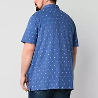 St. John's Bay Sueded Jersey Big and Tall Mens Classic Fit Short Sleeve Polo Shirt