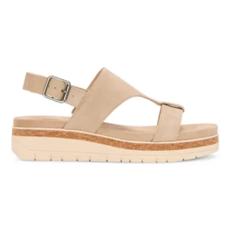 St. John's Bay Womens Stanvick Slingback Strap Flat Sandals