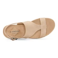 St. John's Bay Womens Stanvick Slingback Strap Flat Sandals