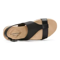 St. John's Bay Cloudsteppers Womens Stanvick Slingback Strap Flat Sandals