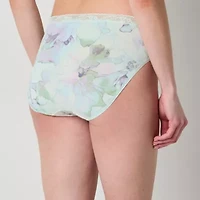 Ambrielle Cotton Womens Average + Full Figure High Cut Panty