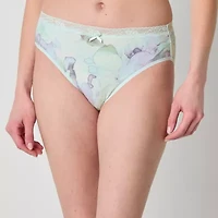 Ambrielle Cotton Womens Average + Full Figure High Cut Panty