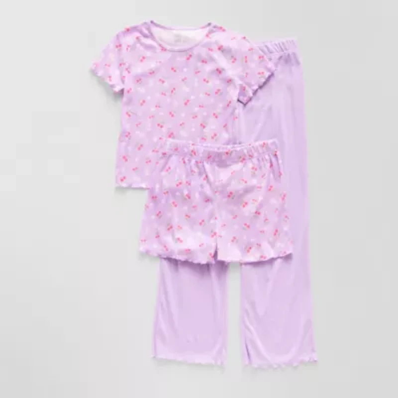 Sleep On It Little & Big Girls 3-pc. Pajama Set