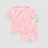 Sleep On It Little & Big Kid Girls Crew Neck Short Sleeve 2-pc. Pajama Sets