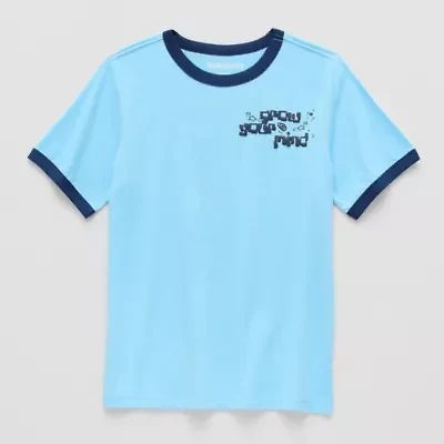 Thereabouts Little & Big Kid Boys Crew Neck Short Sleeve Regular Fit Graphic T-Shirt