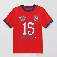 Thereabouts Little & Big Kid Boys Crew Neck Short Sleeve Regular Fit Graphic T-Shirt