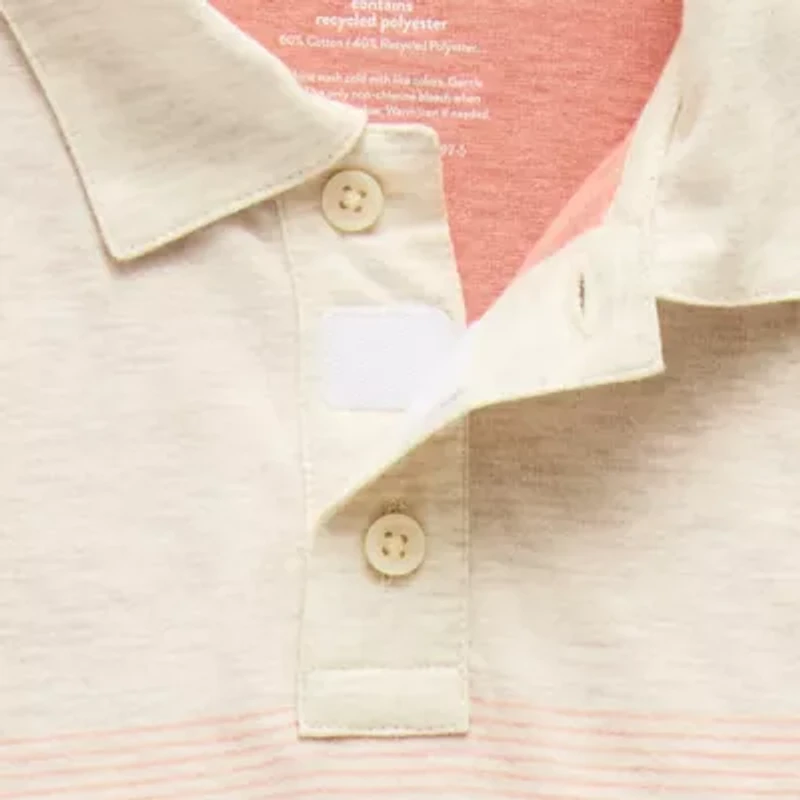 Thereabouts Little & Big Kid Boys Bodysuit Closure Easy-on + Easy-off Adaptive Short Sleeve Bodysuit