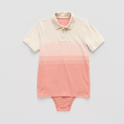 Thereabouts Little & Big Kid Boys Bodysuit Closure Easy-on + Easy-off Adaptive Short Sleeve Bodysuit