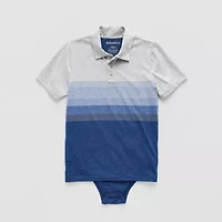 Thereabouts Little & Big Kid Boys Bodysuit Closure Easy-on + Easy-off Adaptive Short Sleeve