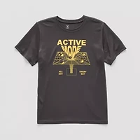 Xersion Little & Big Kid Boys Crew Neck Short Sleeve Regular Fit Graphic T-Shirt