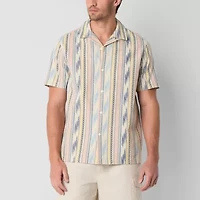 Frye and Co. Mens Short Sleeve Regular Fit Button-Down Shirt